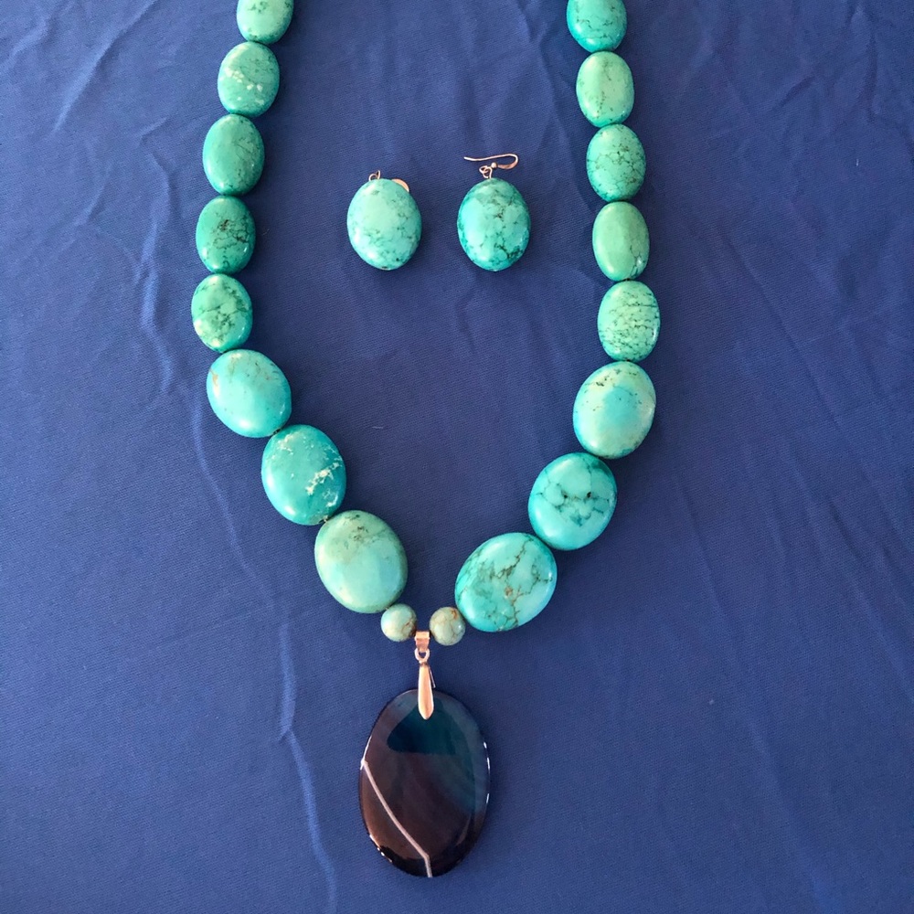 Turquoise large necklace